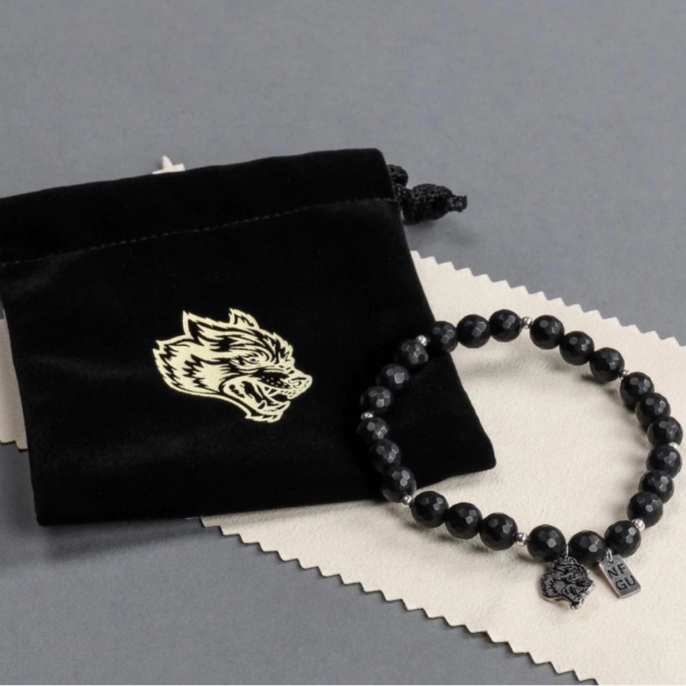 Darc Sport Beaded Bracelet with Wolf charm
